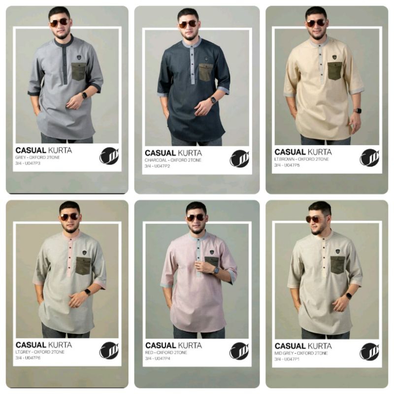 @ KURTA CASUAL SAMASE 3/4 U-047P