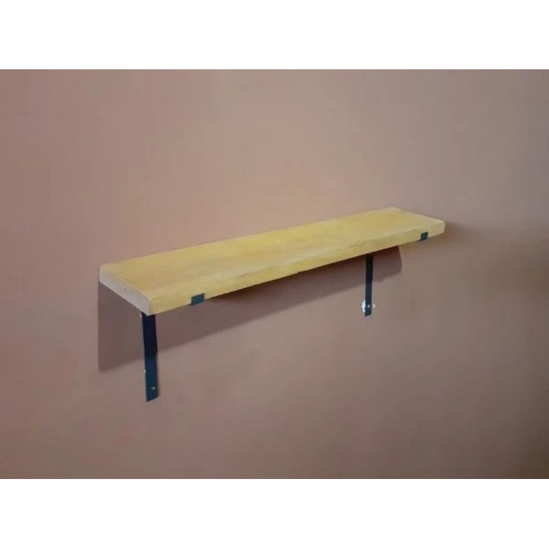 Rak Minimalis Penyimpanan Serbaguna | Rak Kayu Gantung | Rak Dinding Ambalan Kayu