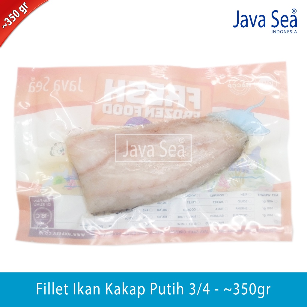 

Fillet Ikan Kakap Putih 3/4 pack 300-400gr Java Sea