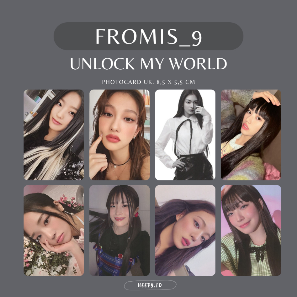 [FROMIS] UNOFFICIAL PHOTOCARD FROMIS 9 UNLOCK MY WORLD