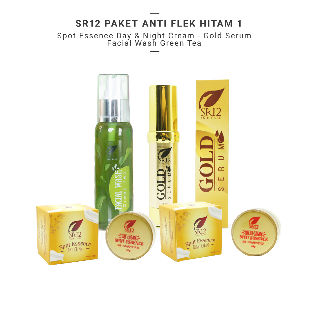 SR12 Paket Flek Hitam Membantu Mencerahkan Wajah Dan Memudarkan Flek Hitam Paket Perawatan Wajah Ant