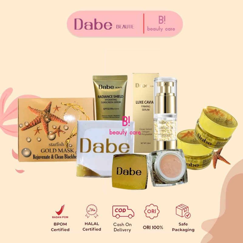 [READY SIAP KIRIM] Dabe Beaute DNA Salmon Gel | Luxe Caviar Firming Serum | Starfish Gold Mask