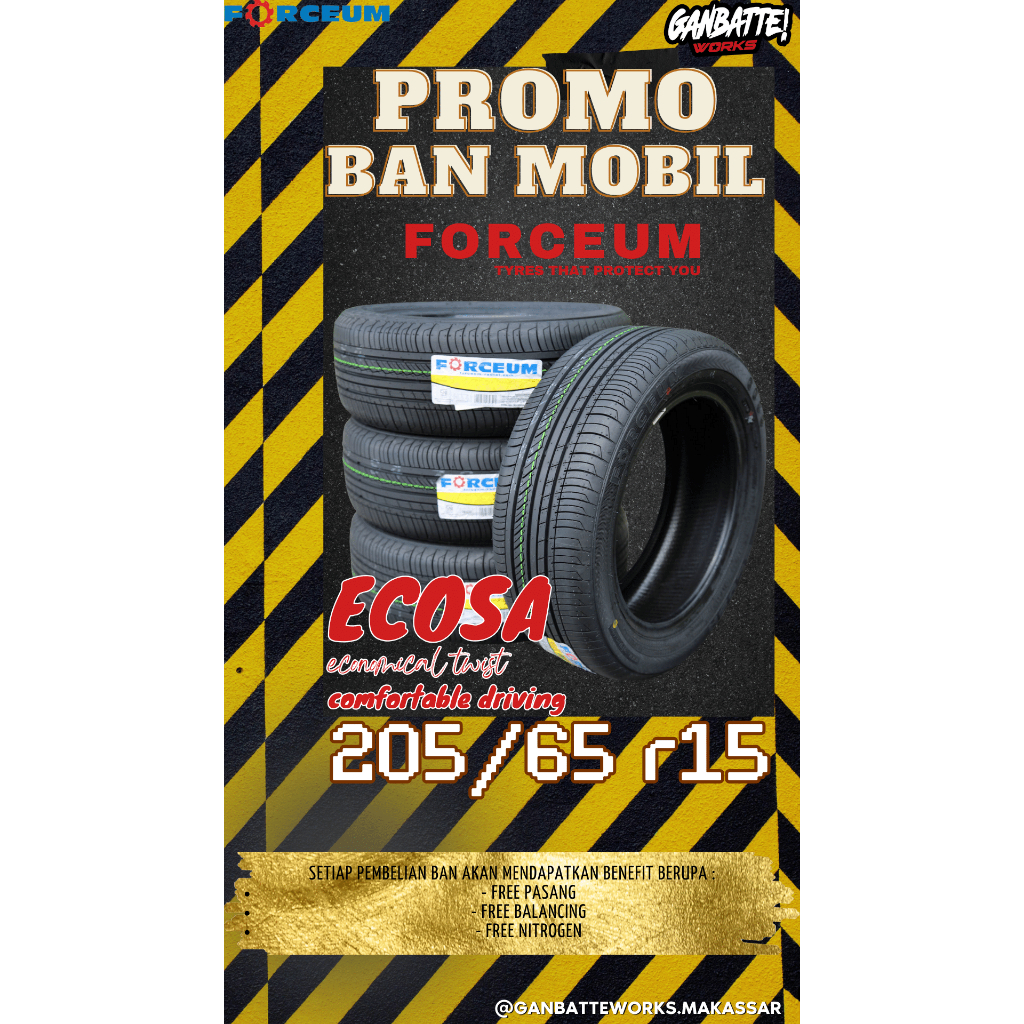 ban standar murah FORCEUM ECOSA 205 65 R15