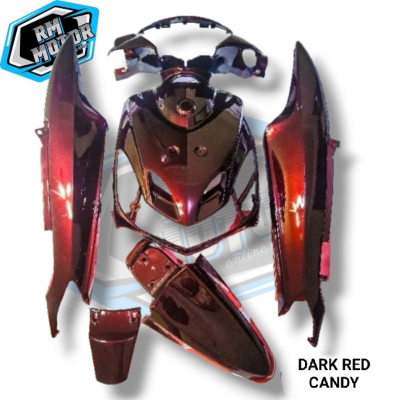 Full body halus Mio Smile Dark Red Candy ( Bisa request semua Warna ) / Body halus Mio smile karbu C