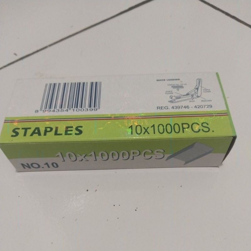 

Isi Staples No. 10