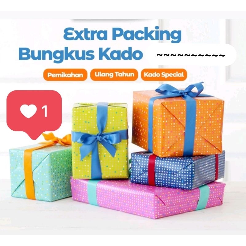 

Extra packing bungkus kado