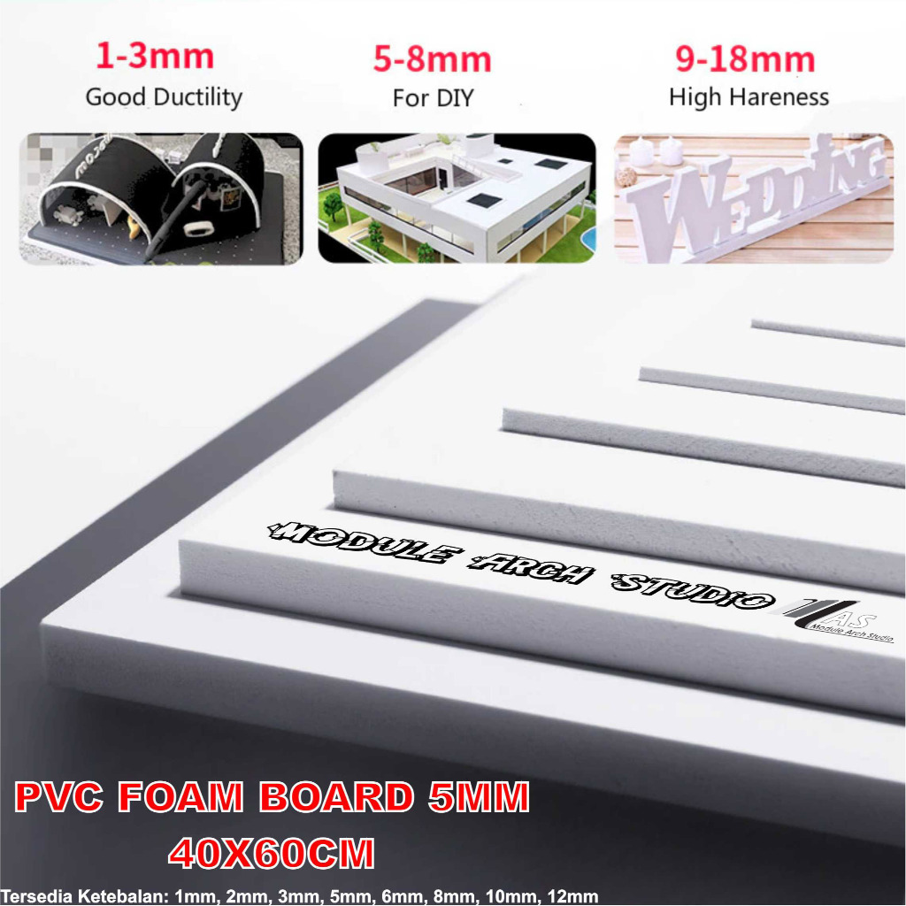 PVC Foam Board 5mm 40x60cm - PVC Maket