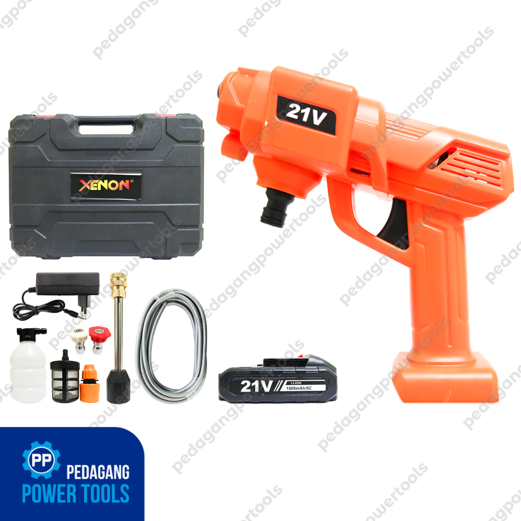 XENON CORDLESS JET CLEANER 21V MESIN CUCI STEAM MOTOR MOBIL BATERAI