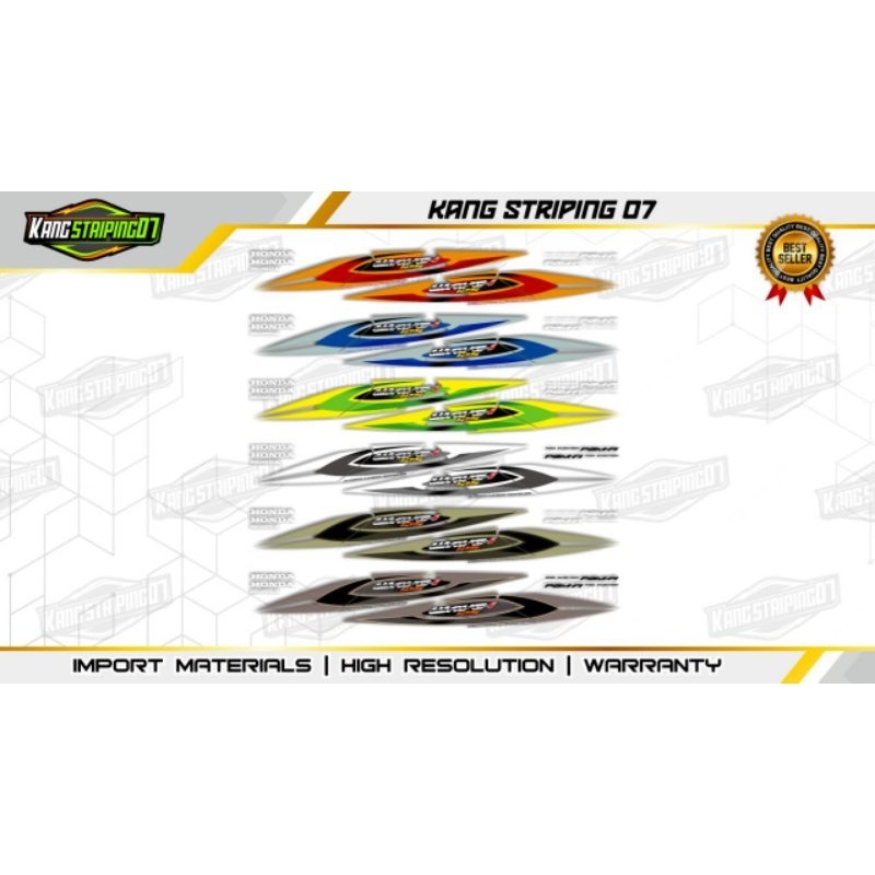 striping supra x 125 2005 transparan wave 125i