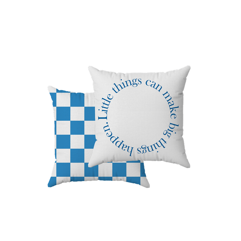 Sarung Bantal Sofa 40 x 40 cm Kotak Motif 2 Sisi