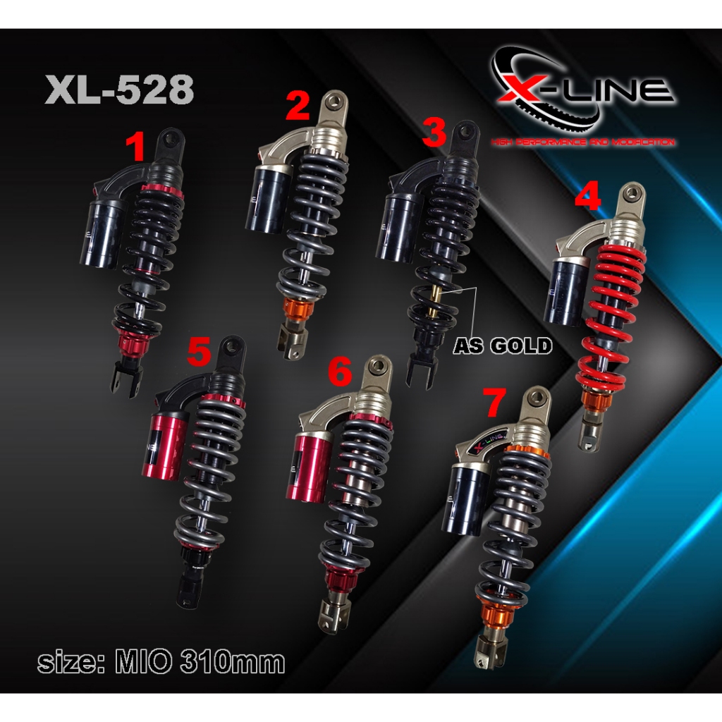 Shockbreaker Tabung Motor Mio XLine 528 Series