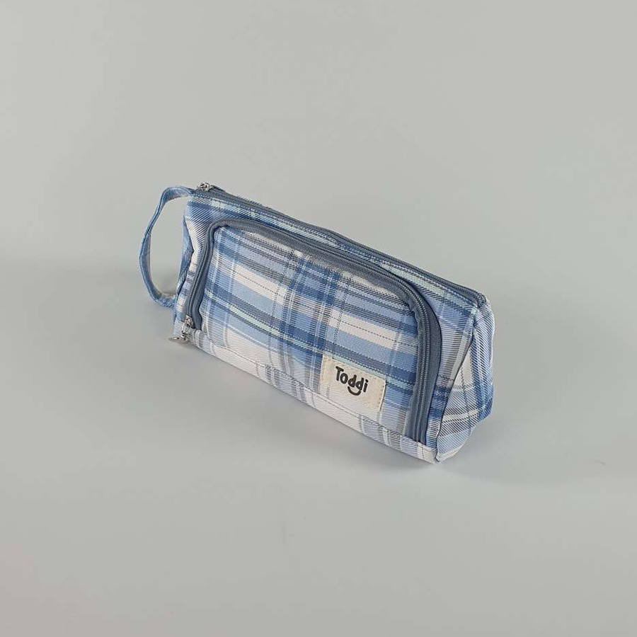 

Tempat Pensil Pencil Case Pouch Stationery - KV20 - Light Blue