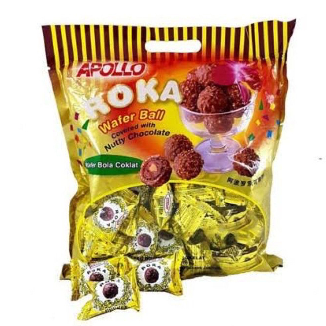 

Coklat Roka Apollo Wafer Ball Bola 50 pcs