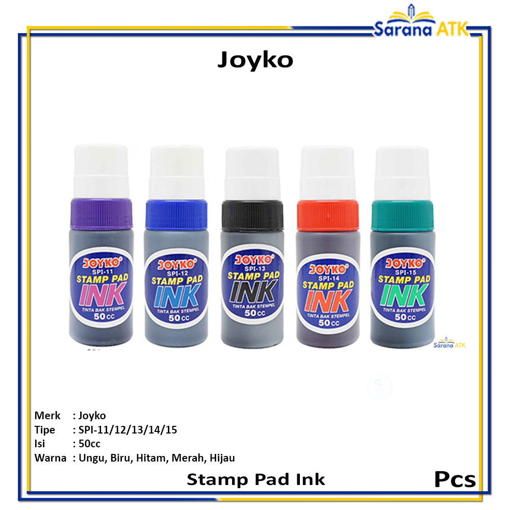 

Joyko - Stamp Pad Ink - Refill Tinta Stempel SPI-11 ~ 15 - Pcs