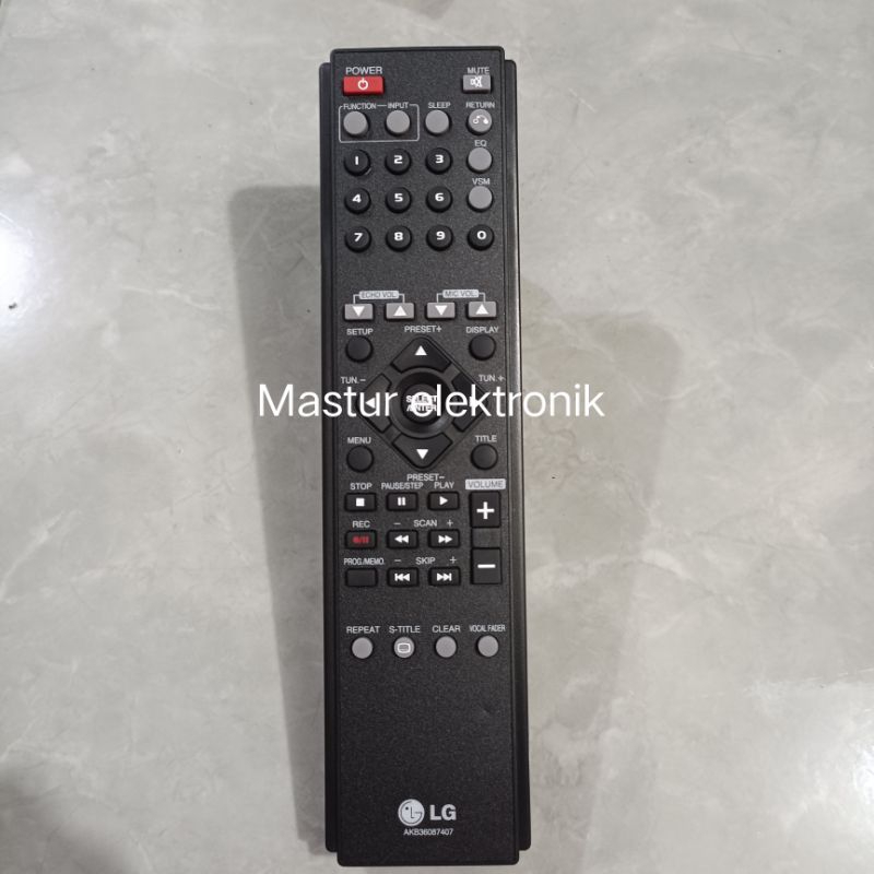 REMOTE REMOT DVD HOME THEATER LG AKB36087407 ORIGINAL