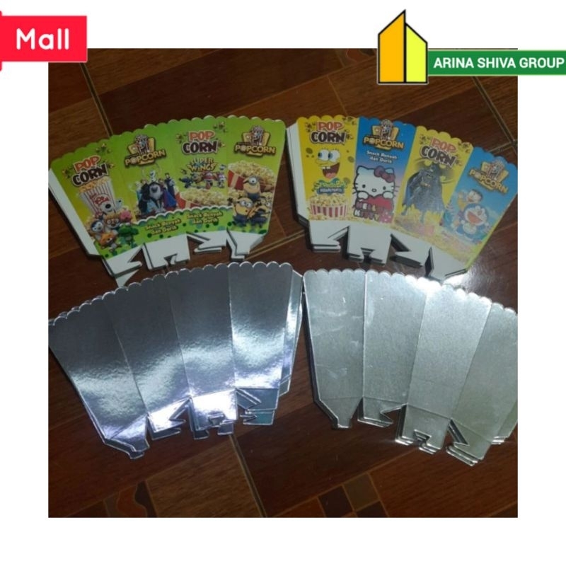 

400 LEMBAR KERTAS POPCORN 12 × 6 BAHAN IVORI FOIL | BOX KEMASAN POPCORN BERKUALITAS | KARDUS KEMASAN POPCORN UKURAN 12 × 6 PRODUK TERBARU | DUS POPCORN 12 × 6 MURAH | TOKO POPCORN OFFICIAL | SHIVACORP 283