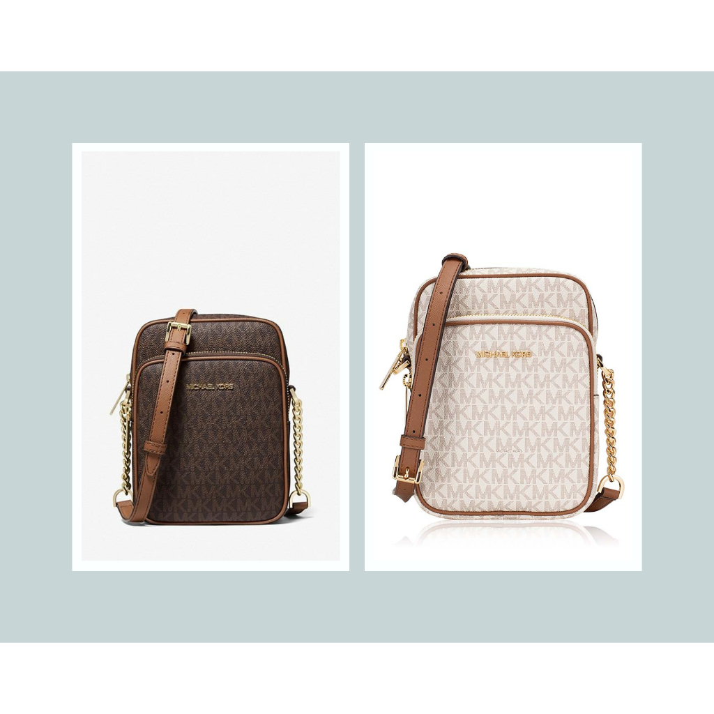 MK 2235 Jet Set Travel Medium Logo NS Chain Crossbody