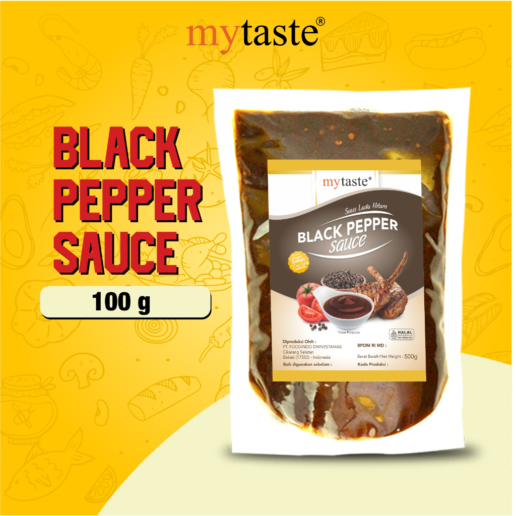 

My Taste BlackPepper Sauce 100gr Saus Lada Hitam Saus Barbeque Grill Saus Steak