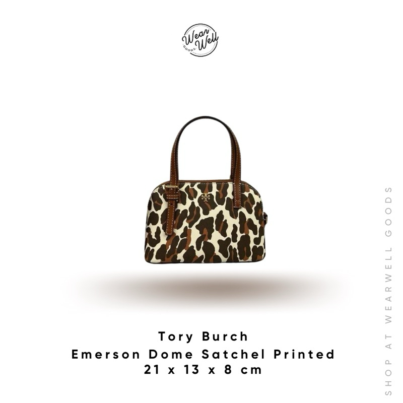 Emerson dome satchel leopard