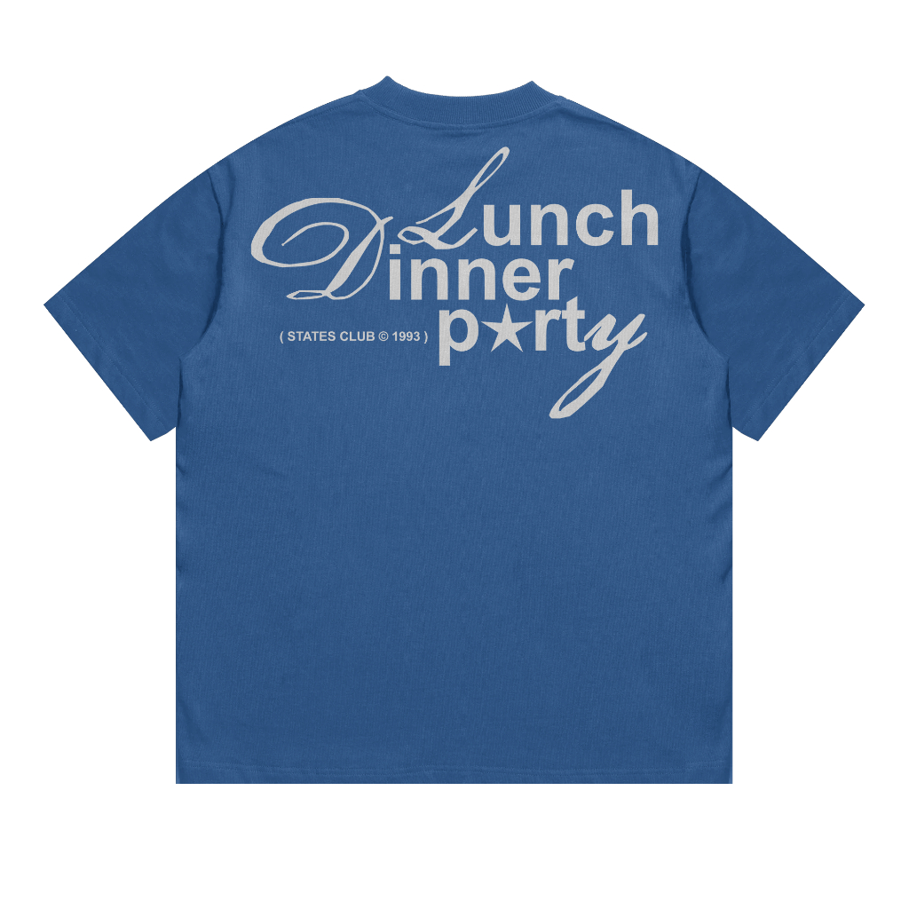 Tshirt Oversize - Lunch Blue - Hearling States - Vintage