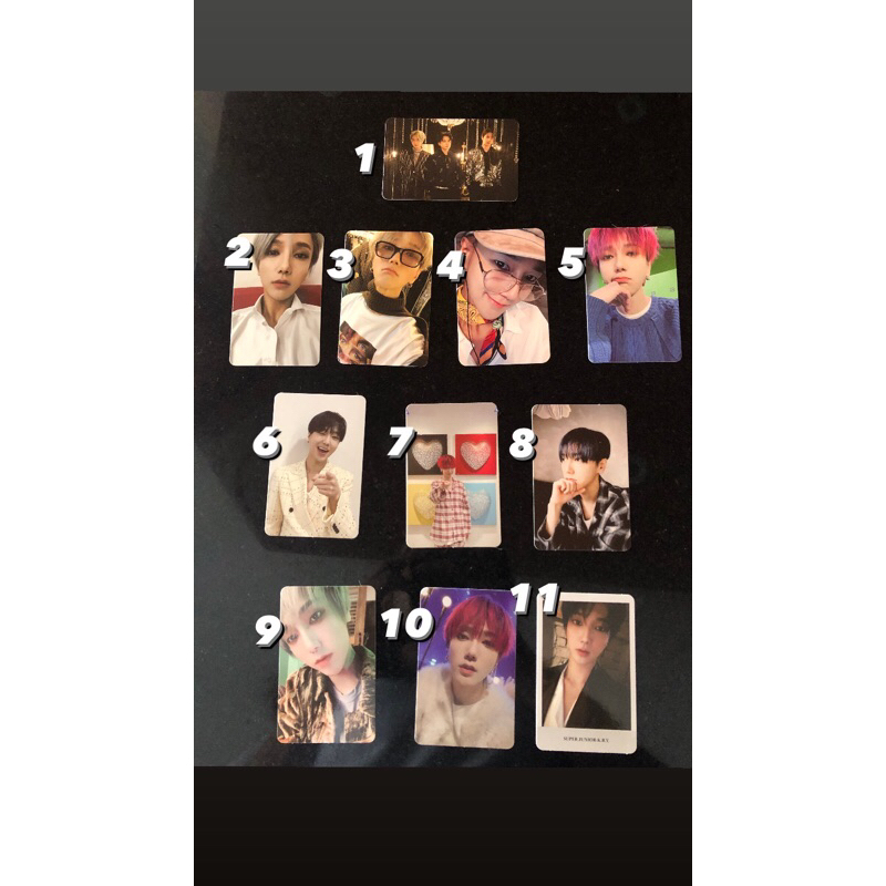 yesung photocard official