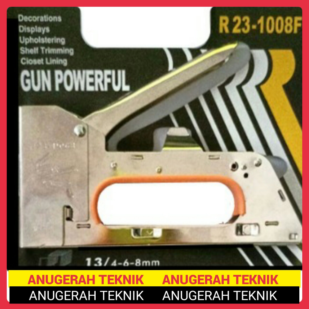 

Staples Tembak Gun Powerful Cekrekan / Pengokot / Hekter Gun Tacker/Staples terbuat dari baja tebal