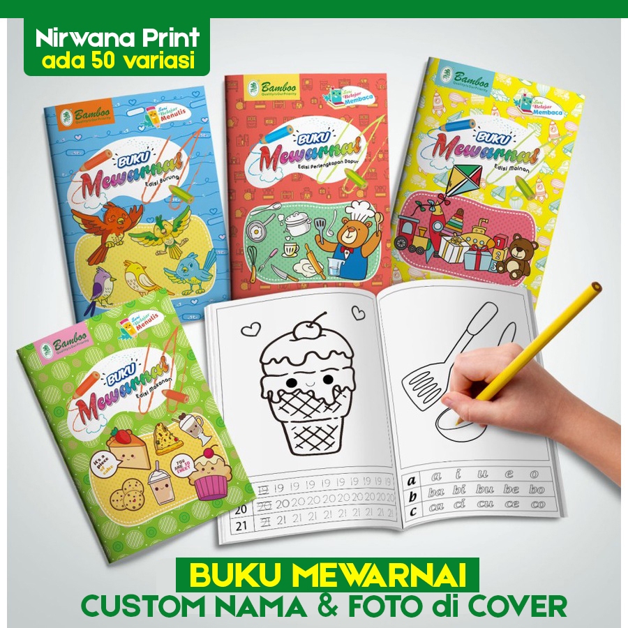 

Buku Mewarna Custom Nama & Foto Anak
