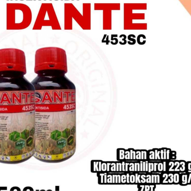 INSEKTISIDA DANTE 453SC INSEKTISIDA PEMBASMI PENYAKIT PADA TANAMAN PADI DAN TANAMAN LAINYA