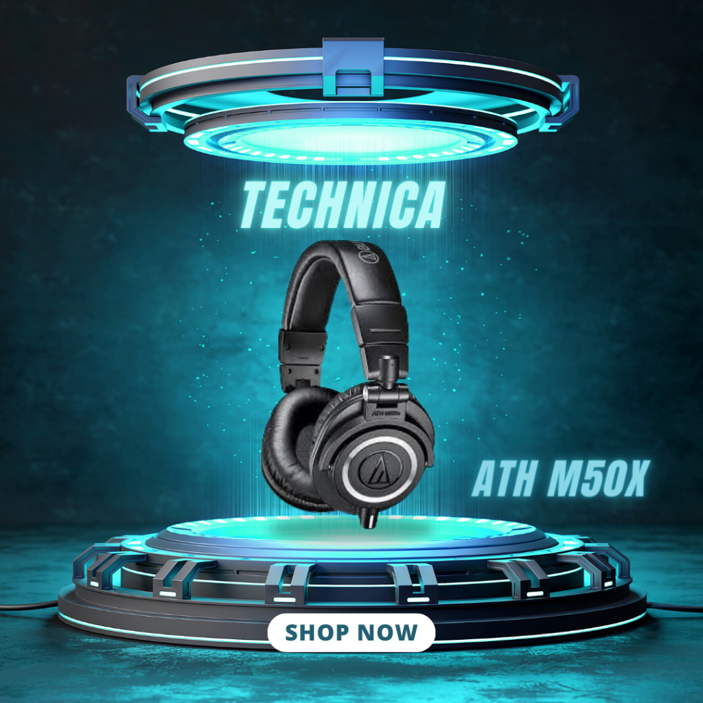 HEADPHONE AUDIO TECHNICA ATH M50X / ATH M-50X / ATHM50X GARANSI RESMI AUDIO TECHNICA