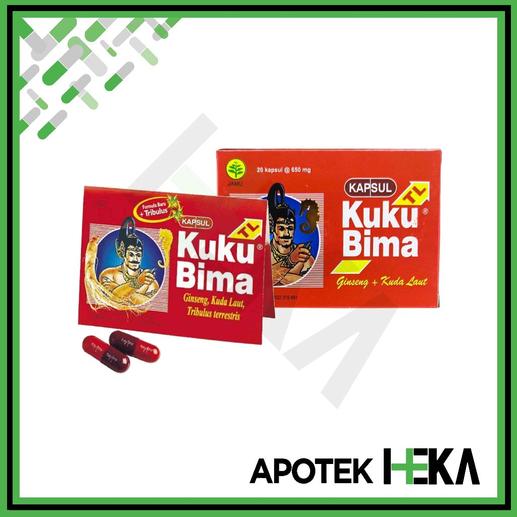 Kuku Bima TL Kapsul isi 20 Kapsul - Ginseng Kuda Laut (BANDUNG)