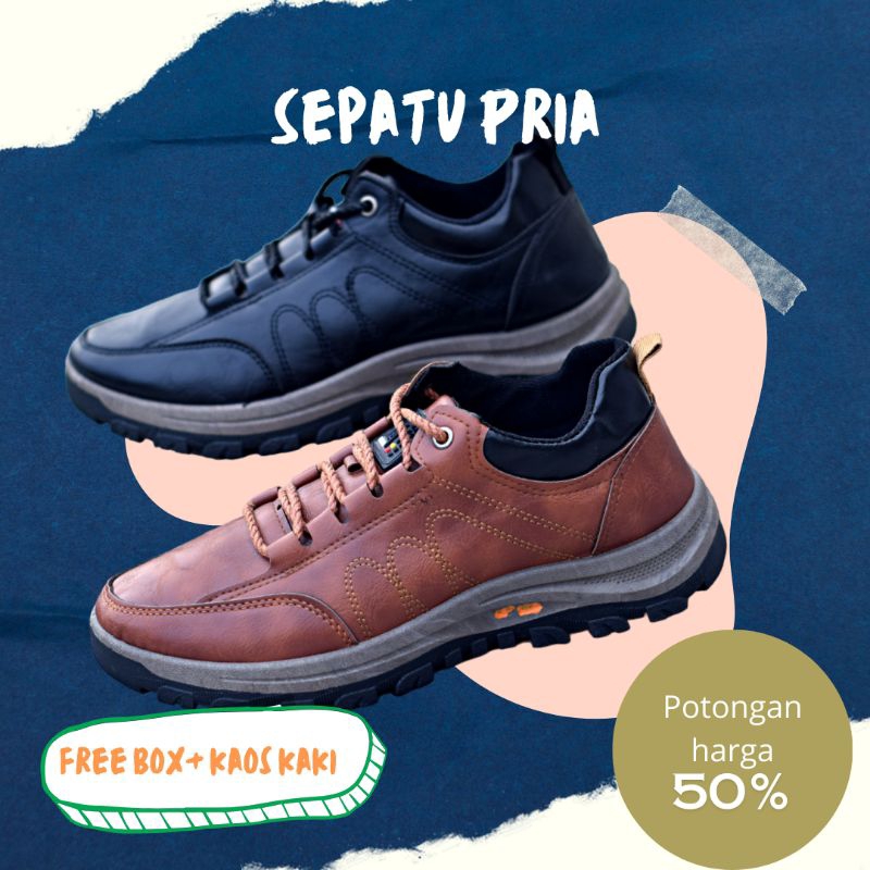 SEPATU IMPORT HIKING PRIA CS - 023