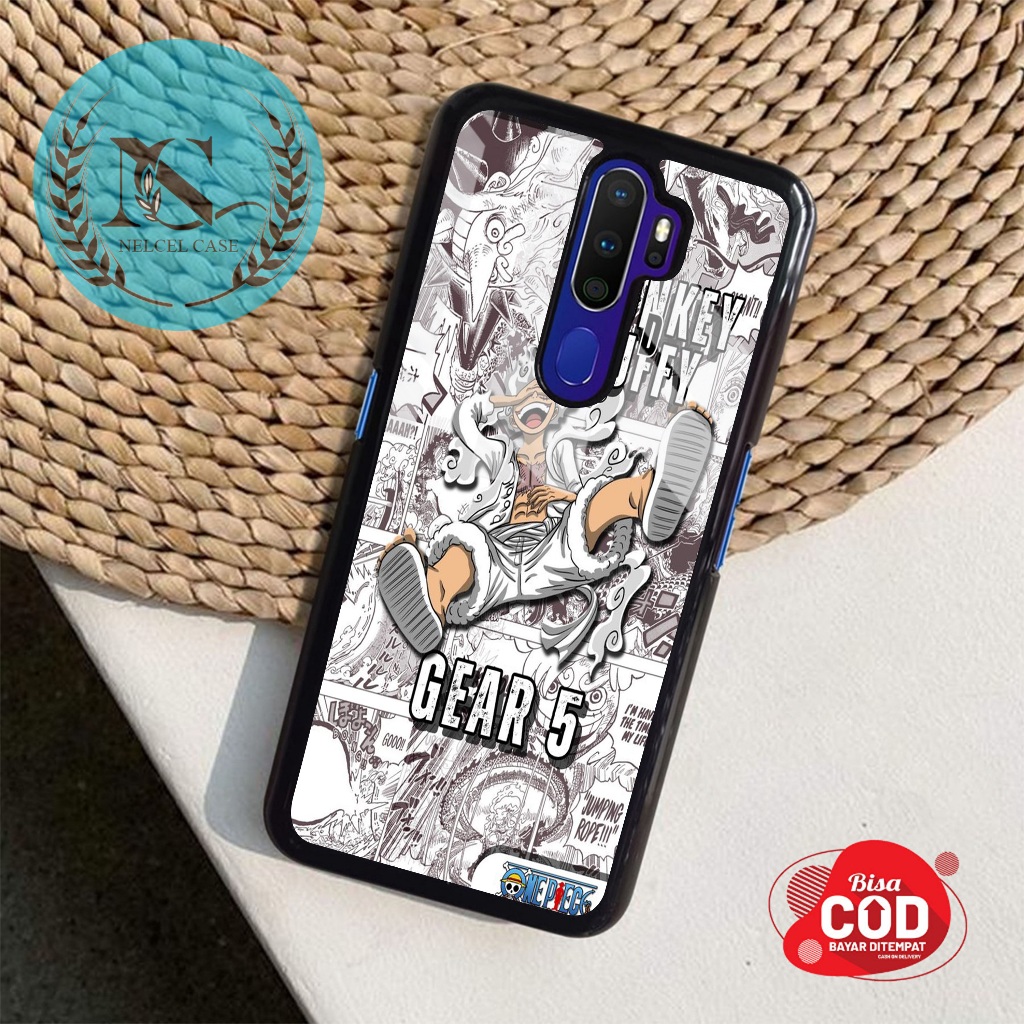 Nelcel Case Oppo A5 2020 A9 2020 Casing Oppo A5 2020 A9 2020 Motif Luffy Gear 5 Case Glossy Case Aes