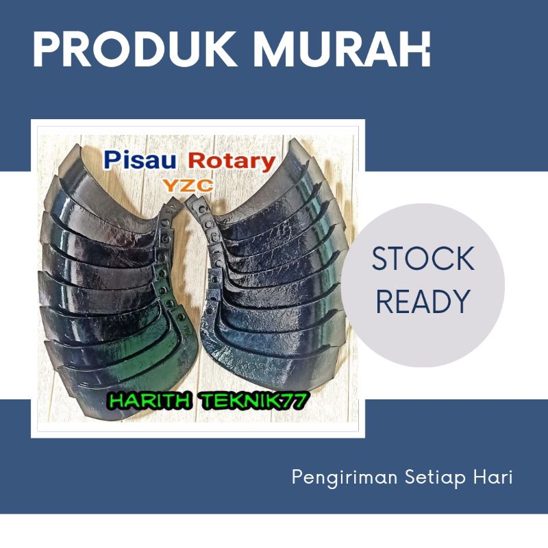 Pisau Rotary YZC traktor bajak Yanmar 1set 18pcs L/R