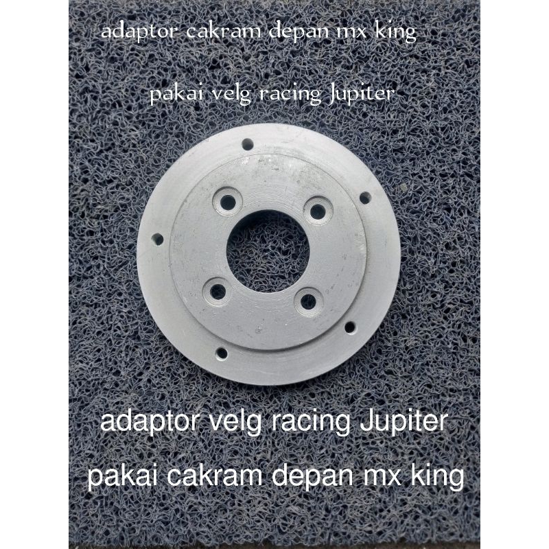 adaptor cakram depan MX king pakai velg racing Jupiter adaptor cakram depan Jupiter pakai cakram dep