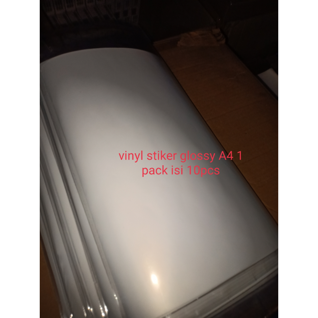

Kertas Sticker Vinyl Glossy 190GR gsm A4 waterproof 10pcs per pack G-Friend