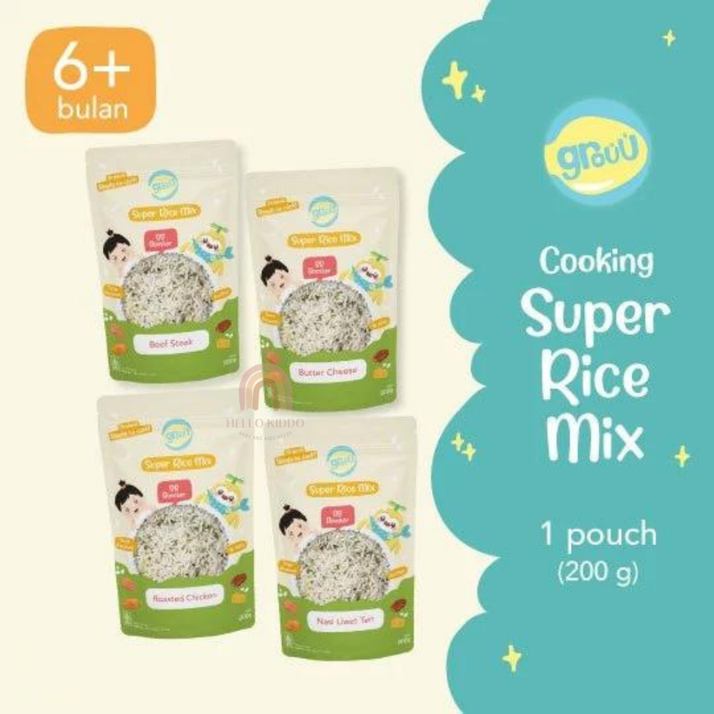

6+ GROUU SUPER RICE MIX BERAS MPASI BB BOOSTER 200G