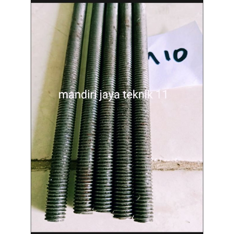 As Drat M10 Panjang 1 Meter Baut Long Full Drat Kasar(P1.50)