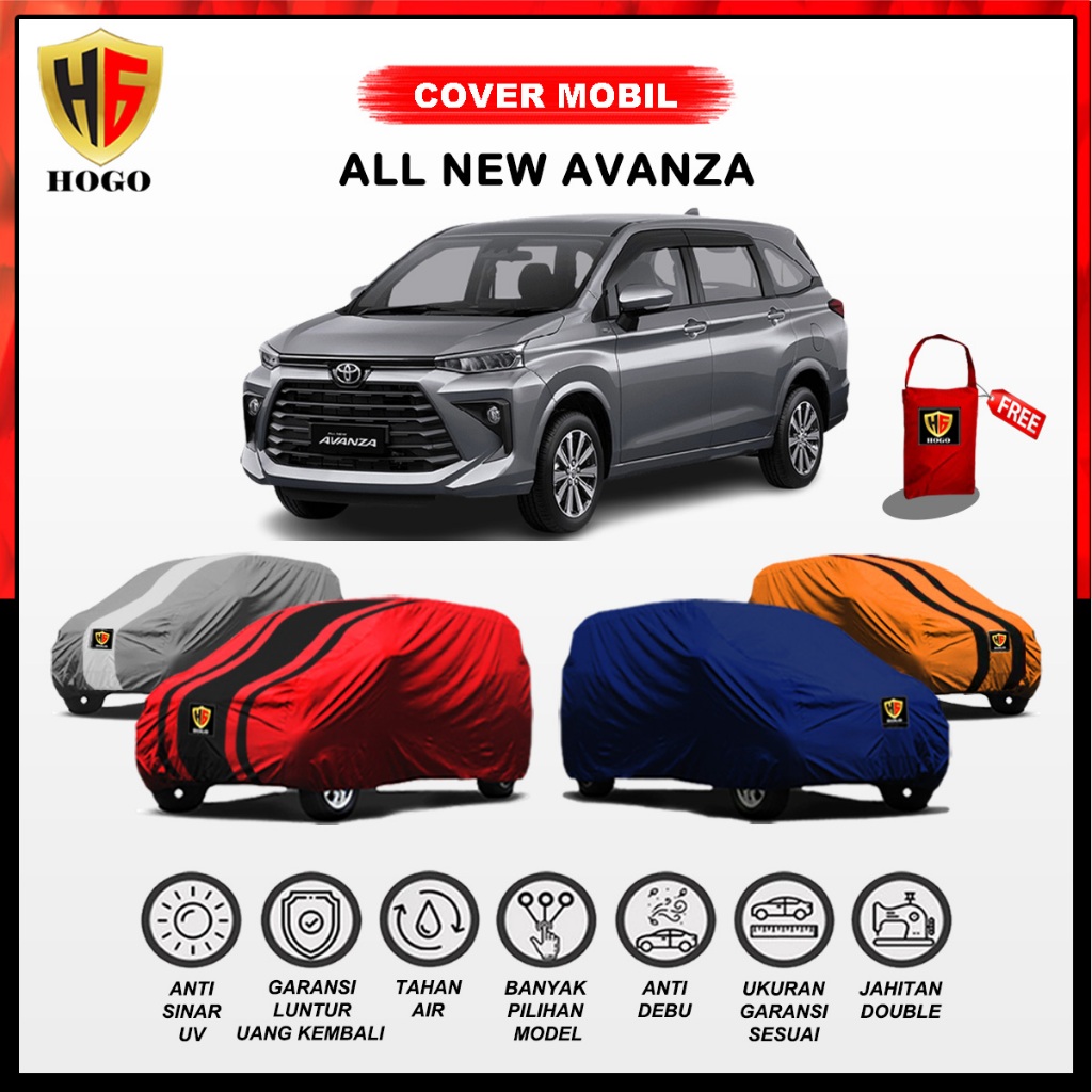 Hogo Body Cover Mobil Avanza Sarung Mobil All New Avanza 2022 2023 Selimut Penutup Avanza Veloz Outd