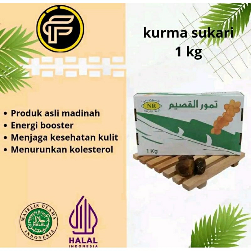 

Promo Kurma Sukari Alqasim 1Kg fresh dari perkebunan kurma