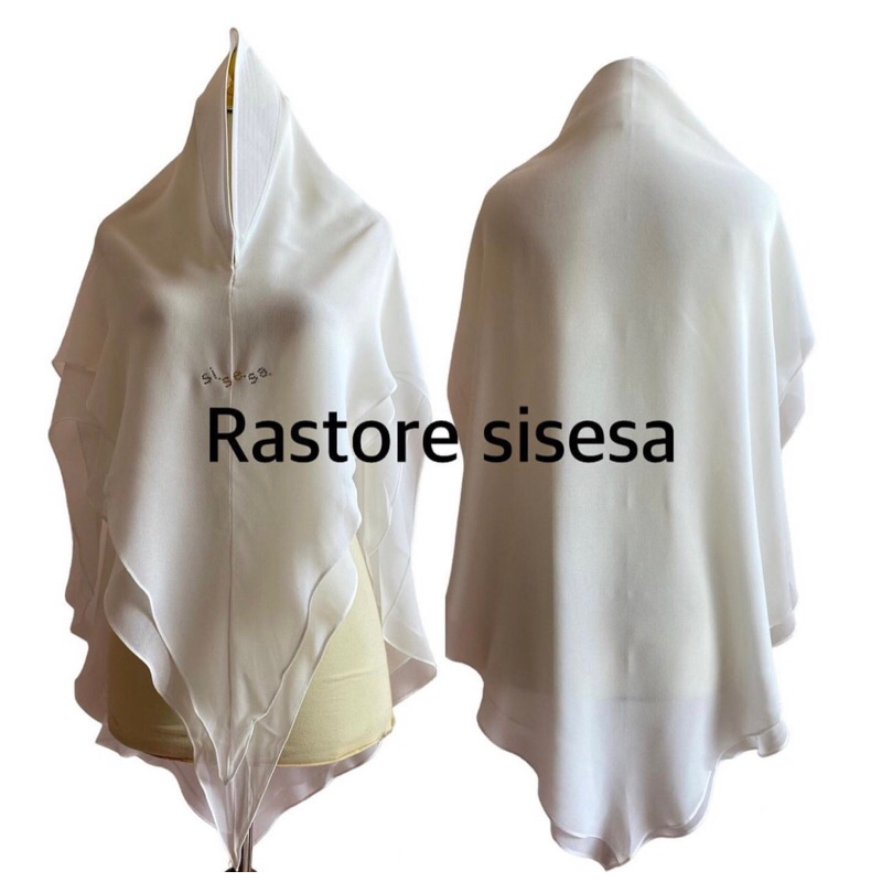 Khimar short rania Broken white sisesa