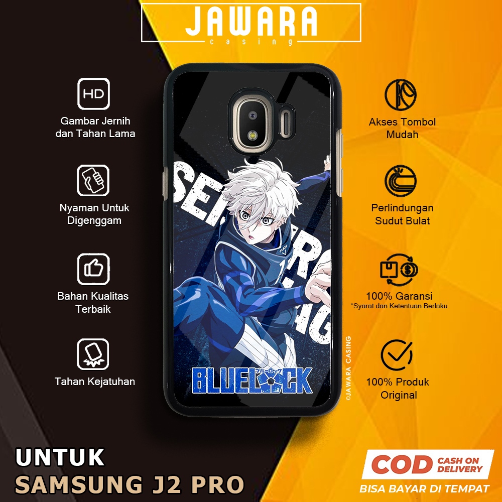 Case Samsung J2 Pro Casing Samsung J2 Pro [BLLK] Premium Glossy Case Hp Samsung Jawara Casing Hp Sam
