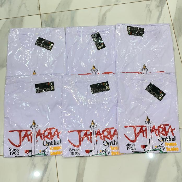 Kaos JAKARTA / baju jakarta / baju oleh-oleh dari JAKARTA / Kaos dewasa cowok / kaos dewasaperempuan