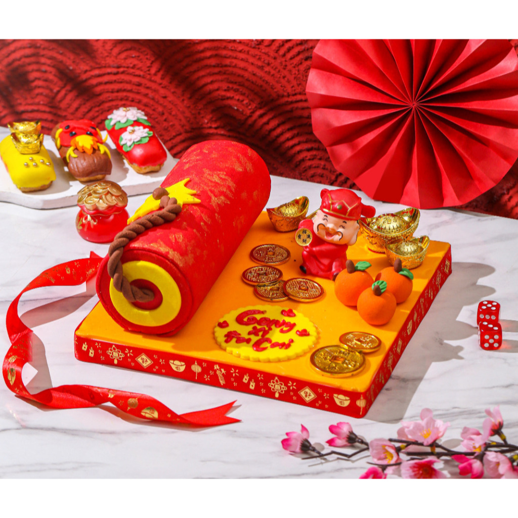 

Fire Cracker Cake / Chinese Cake / Kue Imlek / CNY Cake / Custom Cake
