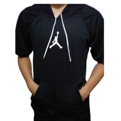 [ JD Store ] Hoodie Basketball Air Jordan Premium Short Sleeve Lengan Pendek Best Full Sablon Good Q