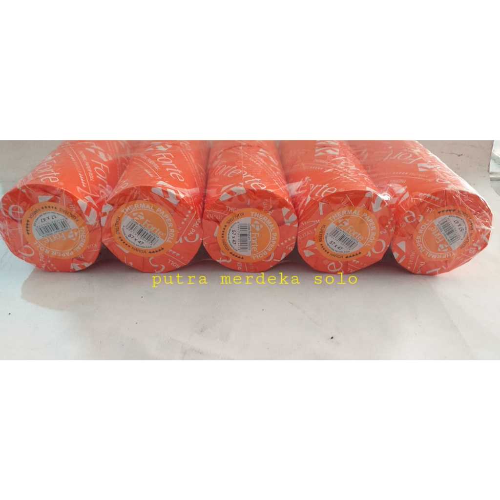 

Kertas Thermal Paper Roll Forte 57 X 47 1 slop = 10 roll