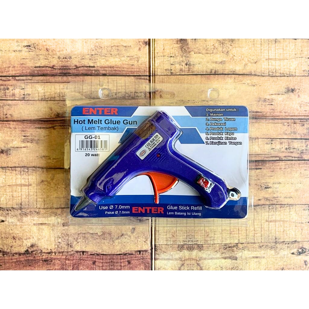 

Alat Lem Tembak Glue Gun Enter 20 Watt + On Off - Hot Melt Glue Gun Alat Lem Lilin