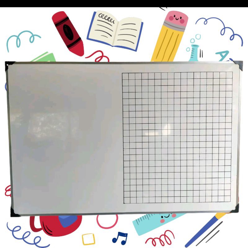 

Papan Tulis Polos + Geometri 122x82 cm Tebal 12mm