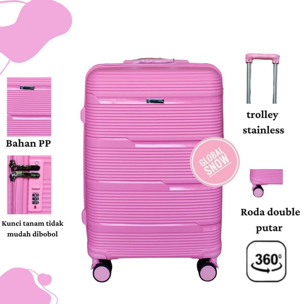 Koper Hardcase PP Ysl Bagsindo size 24 Inch - 9003 / KOPER 24INCH / KOPER BAGASI