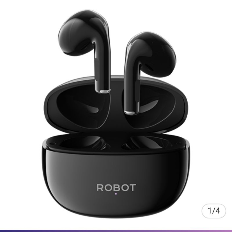 [ TWS T10S ]- HENSET HANDSET T10S ROBOT TWS AIRBUDS T10S TERSEDIA WARNA HITAM DAN PUTIH EARPHONE WIR