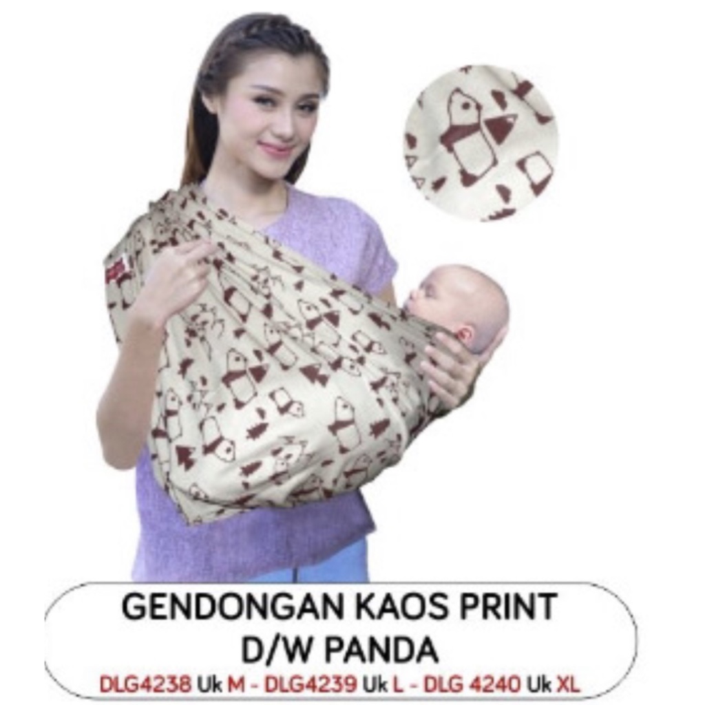 Gendongan geos kain panda/boat/kaktus series DIALOGUE